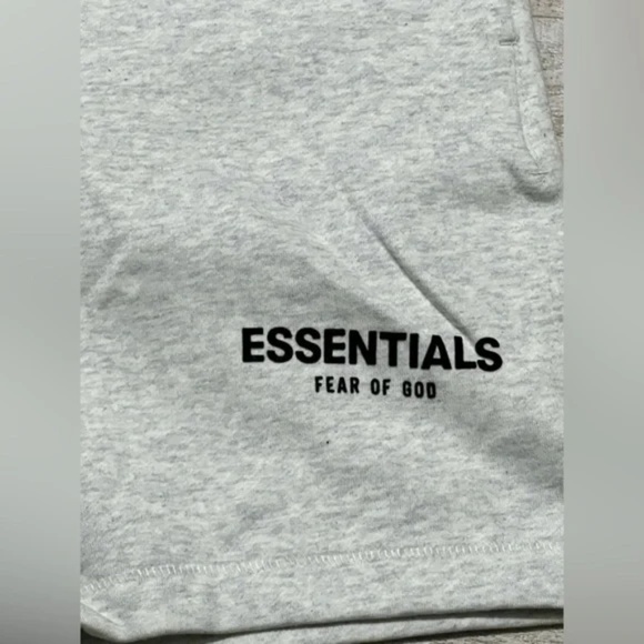 Essentials Heather Gray Casual Shorts small - Picture 9 of 11
